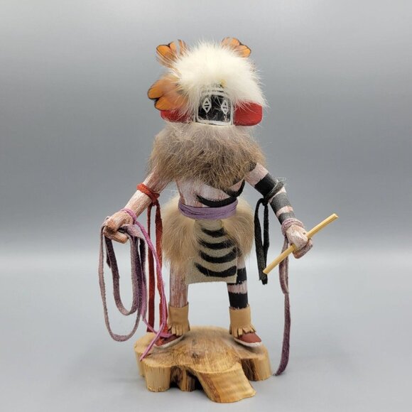 Vintage Hopi Native American Kachina Doll Signed By D.M. Frank 7.25" Tall